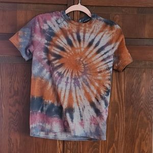 Upcycled Tie-Dye lg 10/12 tee shirt